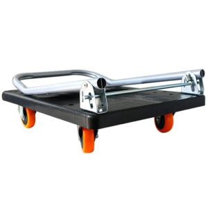 Generic Trolley, Home Platform Hand Trolley Folding Truck Cart Heavy Duty Flat Bed Transport for Easy Transportation/Heavy Lifting