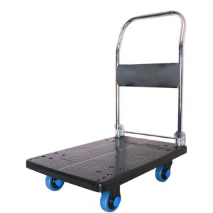 folding cart with wheels, moving platform hand trucks garden carts, portable garden trolley cart, foldable heavy duty trolley (color : 90x60cm)