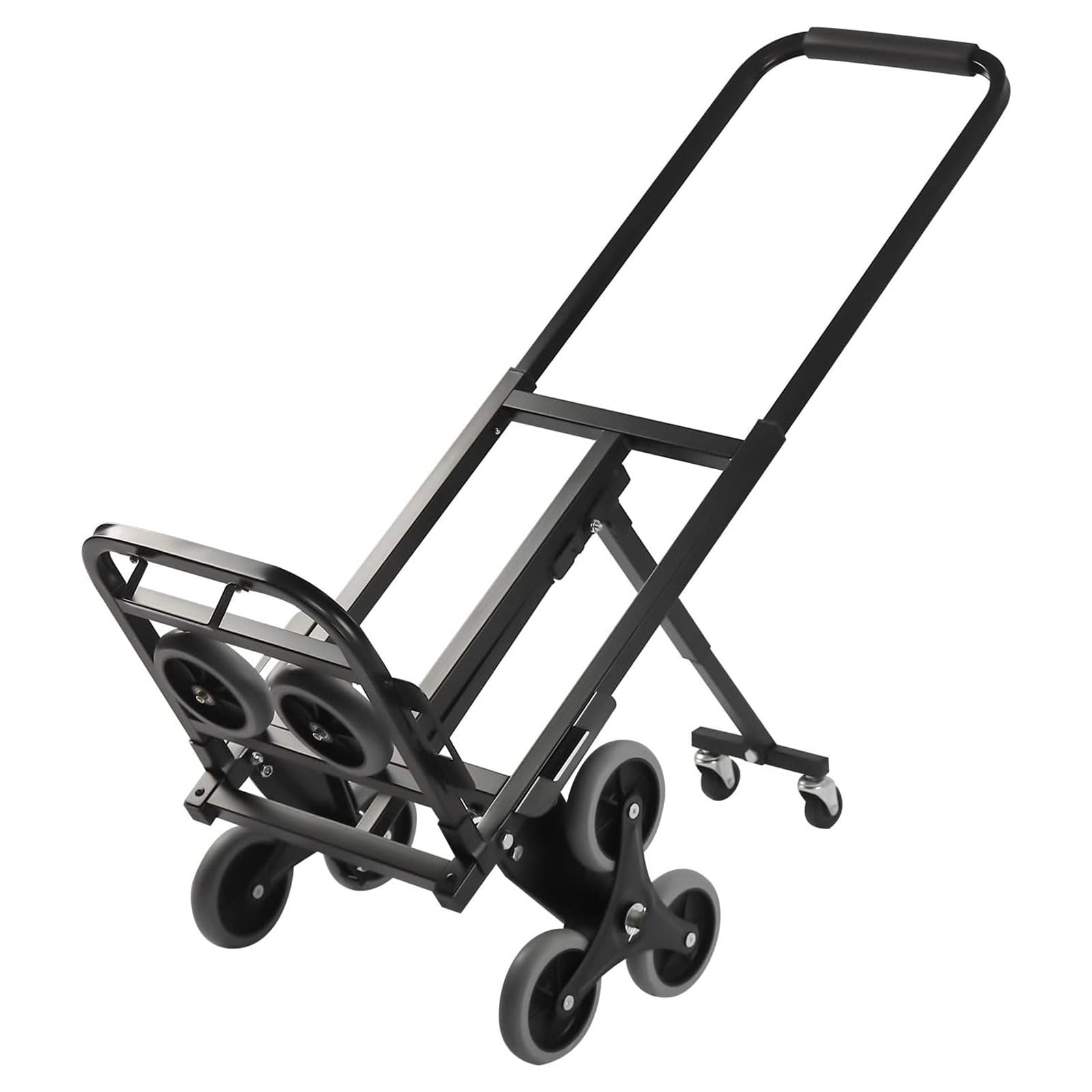 Generic Telescoping Handle Hand Truck Dolly with Wheels Heavy Duty Folding Dolly for Heavy Things Moving (Black)