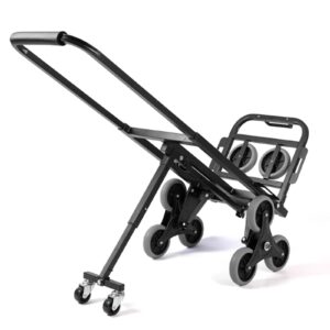 Generic Telescoping Handle Hand Truck Dolly with Wheels Heavy Duty Folding Dolly for Heavy Things Moving (Black)