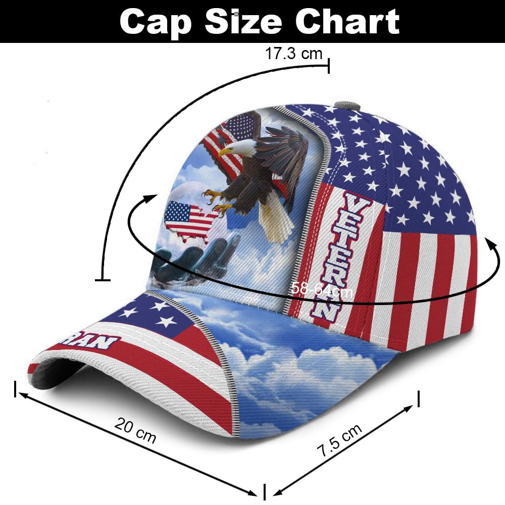 Patriotic Hats Military Hats for Men Veteran Baseball Caps Proudly Serve Military Hat for Men US Veteran Hat Gifts Idea