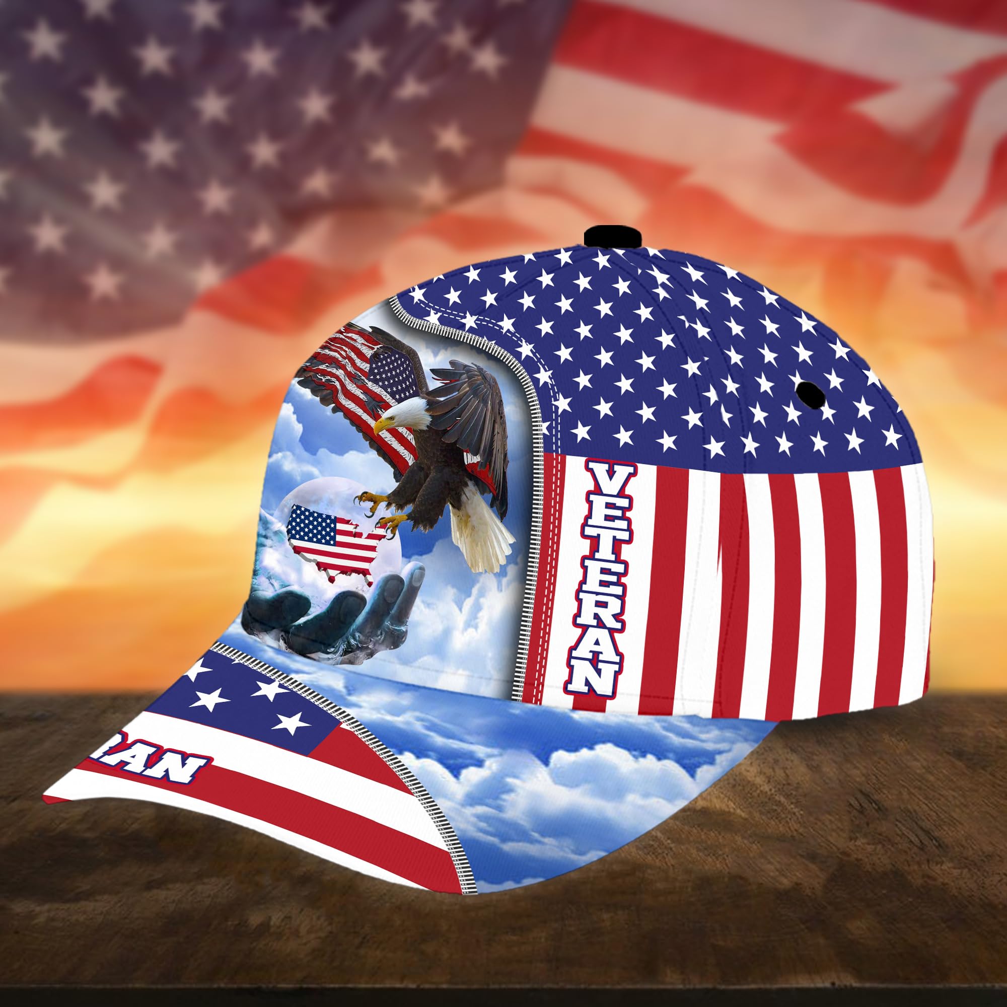 Patriotic Hats Military Hats for Men Veteran Baseball Caps Proudly Serve Military Hat for Men US Veteran Hat Gifts Idea