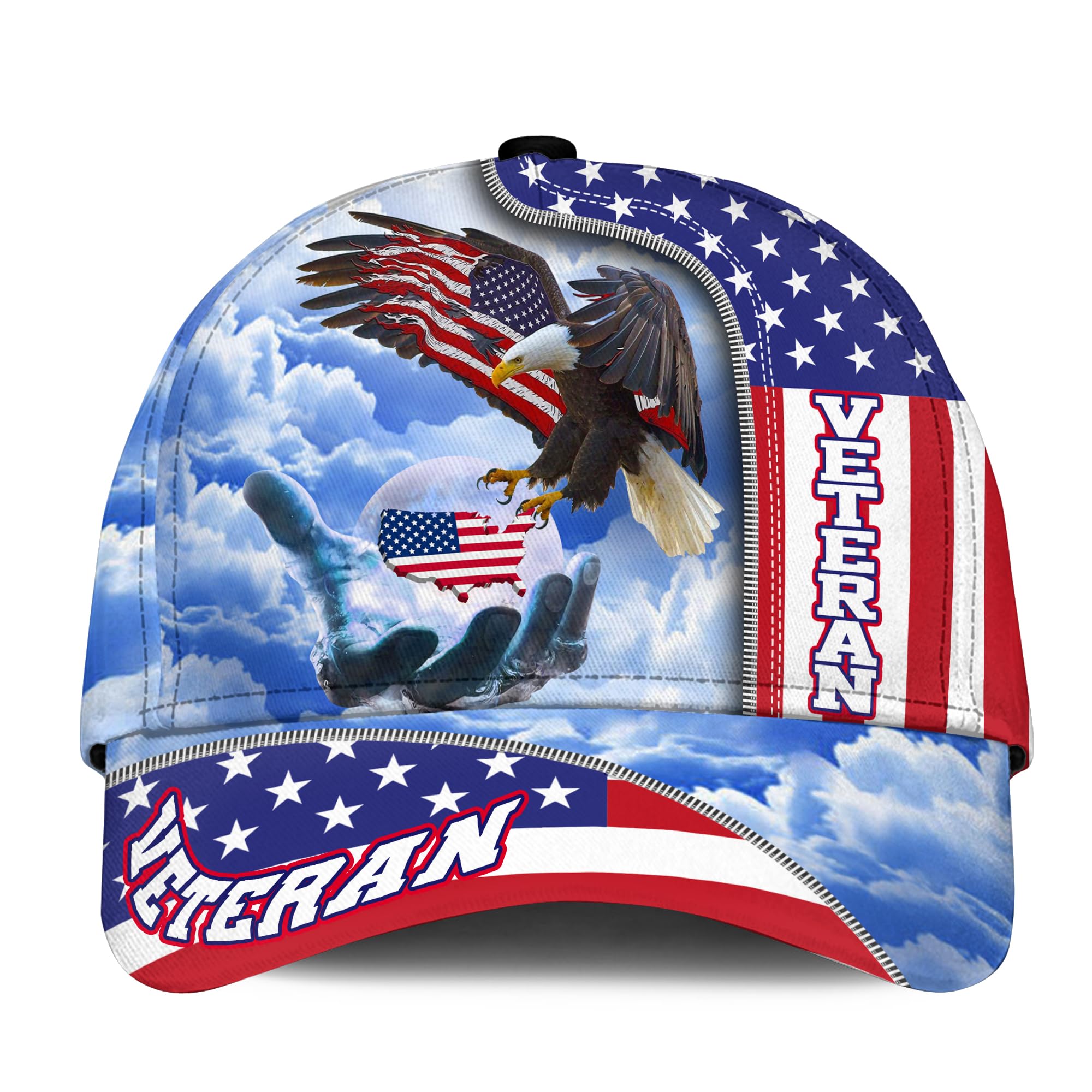 Patriotic Hats Military Hats for Men Veteran Baseball Caps Proudly Serve Military Hat for Men US Veteran Hat Gifts Idea