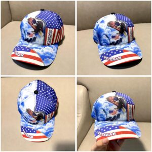 Patriotic Hats Military Hats for Men Veteran Baseball Caps Proudly Serve Military Hat for Men US Veteran Hat Gifts Idea