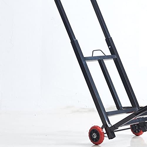 BTJINAN Folding Shopping Cart Pull Cargo Trolley Luggage Cart Portable Handling Small Cart Pull Truck Trailer