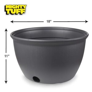 Mighty Tuff Decorative Garden Hose Storage Pot, Durable Garden Hose Holder, Stylish Garden Hose Storage for 100 Foot Standard Hose or 300 Foot Retractable Hose