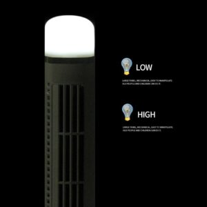 KEMTAT Tower Fan For Bedroom,2 Quiet Speeds,For Bedroom, Living Room, Office,Standing Fans, Bladeless Fan (black) (Color : Black)