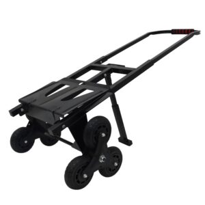 HayWHNKN Heavy-Duty Stair Climber Cart Portable Folding Hand Truck Handcart Luggage Cart 440LBS Load Capacity with Six Wheels