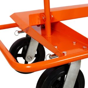 Heavy Duty Drywall Sheet Cart & Panel Dolly 2400lbs Load Capacity,Panel Service cart,8" Black Mold-On Rubber Wheels