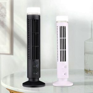 KEMTAT Tower Fan For Bedroom,2 Quiet Speeds,For Bedroom, Living Room, Office,Standing Fans, Bladeless Fan (black) (Color : Black)