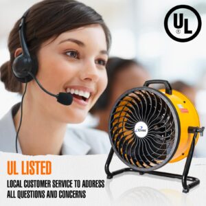 iLiving 16 in. Low Noise Turbo Fan 2687 CFM 3-Speed Portable Air Circulator for Shop, Office, Greenhouse, Home and Warehouse