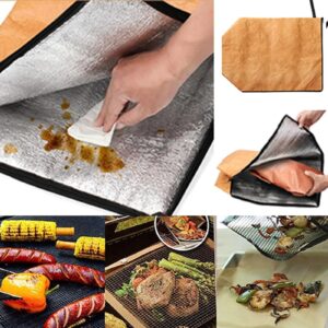 BBQ Blanket, BBQ Blanket for Resting Meat, Reusable Meat Insulated Resting Bag with Zipper for Outdoor BBQ, Smokers and Grilling Ensures The Meat is Tender and Juicy, Brown