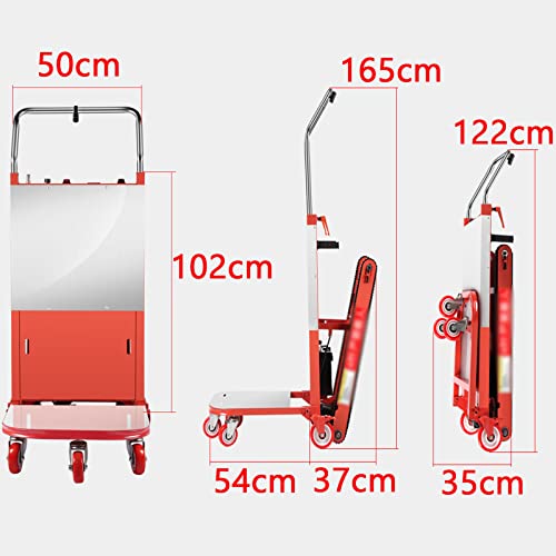 XQZMZSCP Electric Crawler Stair Climber,Heavy Furniture,Electric Stair Climbing Trolley,Portable and Foldable Crawler Stair Climber (48V84AH)