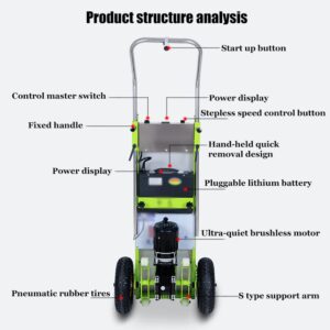 MIIKHI Electric Stair Climber Cart, Labor-Saving Hand Truck up and Down Stairs with Load 150Kg, Stepless Speed Regulation Trolley with Removable 48V / 22Ah Battery/Green/800W (Green 800W)