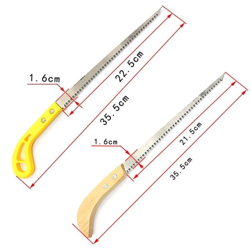 Outdoor Portable Hand Saw, 2024 New 9 Inch Household Garden Small Hand Saw, Rugged Triple Razor Tooth Steel Mini Hand Saw for Camping, Pruning, Backpacking, Survival, Gardening(Wooden 1pcs)