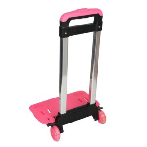 Generic Backpack Trolley Pink Backpack Hand Truck for Kids Girl Children, 28cmx23cmx43cm