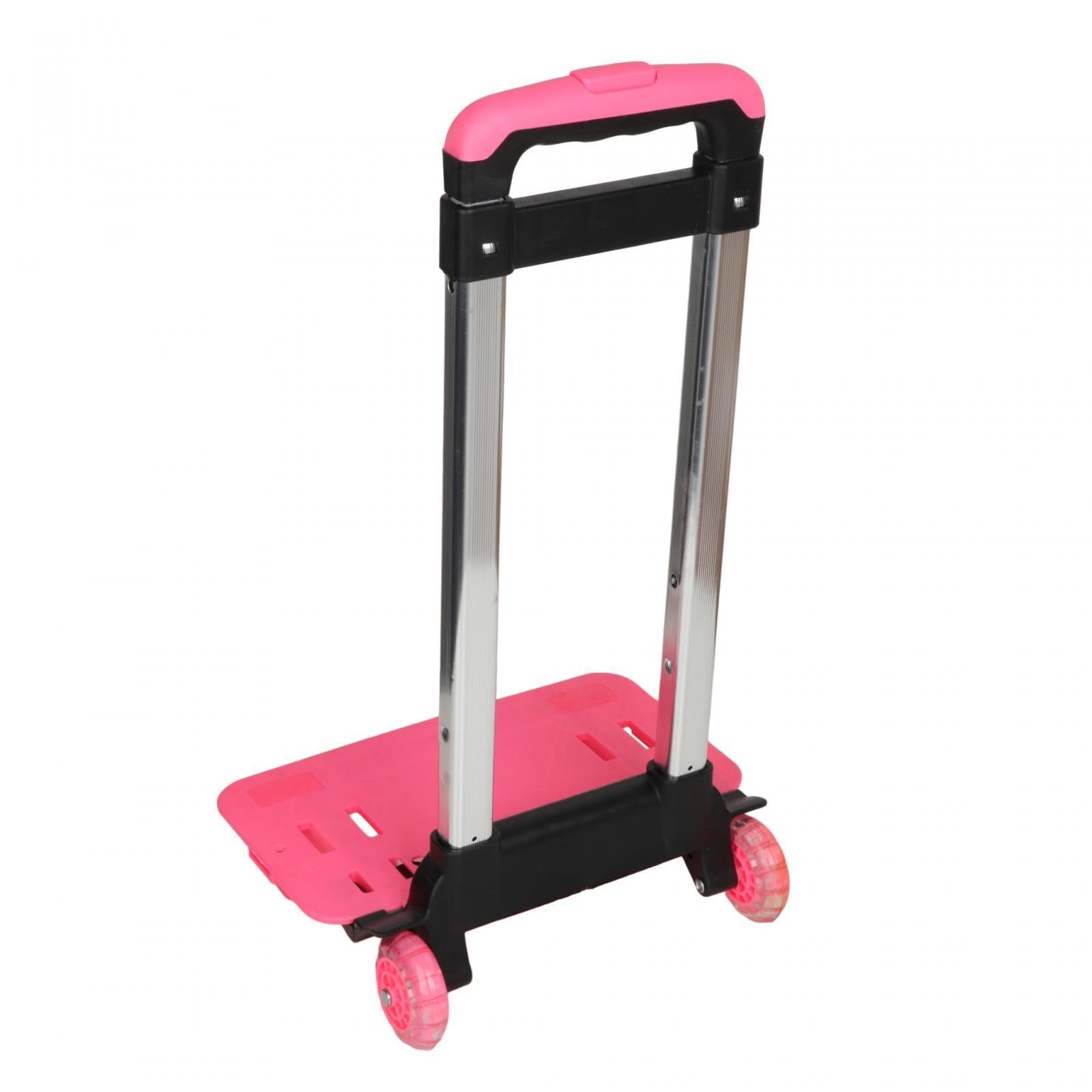 Generic Backpack Trolley Pink Backpack Hand Truck for Kids Girl Children, 28cmx23cmx43cm