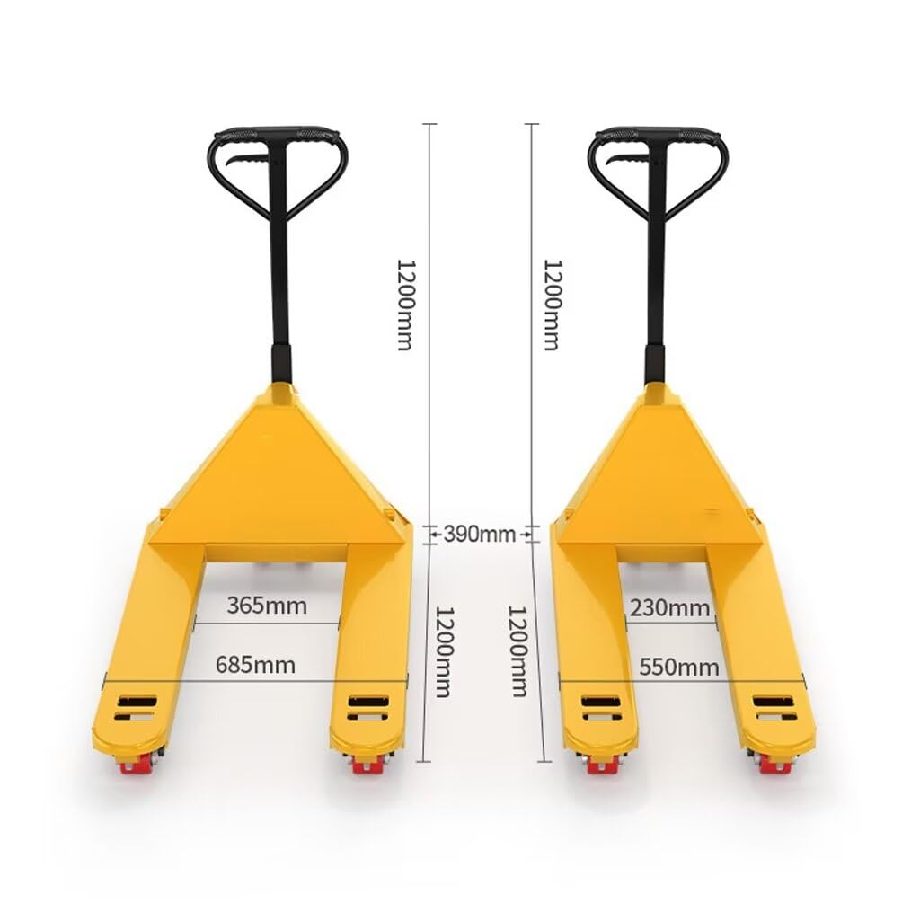 CZLELQQX Hydraulic Pallet Truck,6600bls Capacity Manual Pallet Jack,2.7~7.2 ""Lift Height Manual Forklift Pallet Stacker with PU Wheels(45""x21""Forks), CBYAC3.0