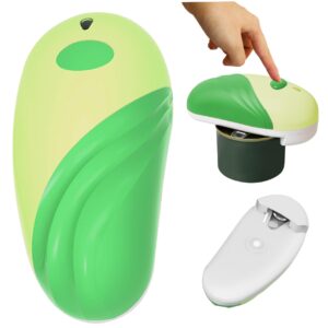 electric can opener for any can sizes hand free food-safe automatic can opener portable battery operated can openers for seniors with smooth edge green automatic can opener can openers for seniors ele