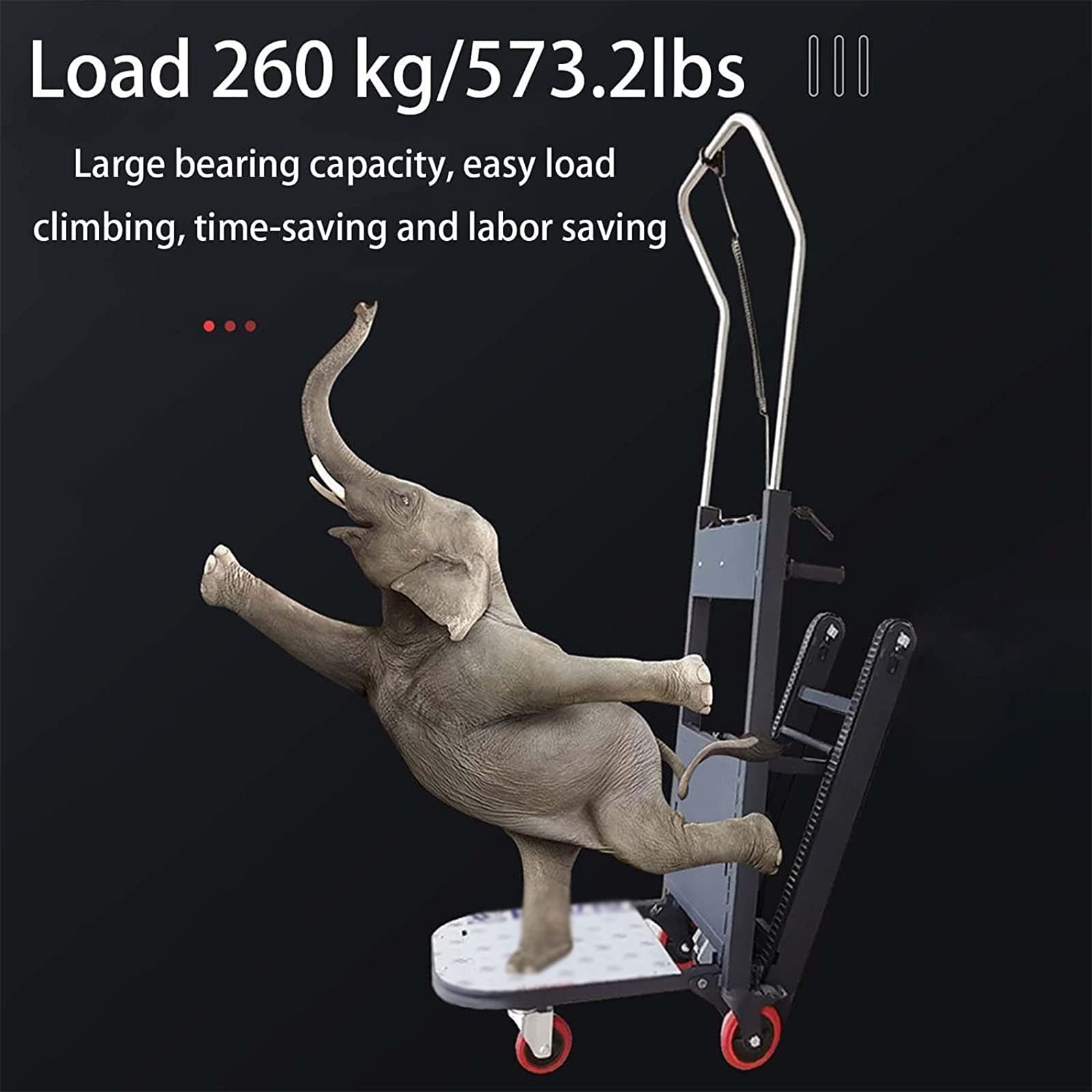 Electric Stair Climing Cart,Heavy Duty Stair Climber Furniture Dolly,olding Stair Climber Moving Cart,Strong Load-Bearing Capacity (48V42AH)