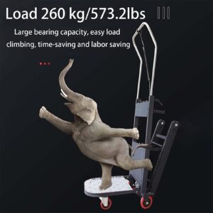 XQZMZSCP Foldable Electric Crawler Stair Climber,Lightweight Electric Crawler Stair Climber,Portable Hand Truck Cart,for Efficiently Transport (48V84AH)