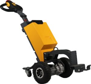 tory carrier electric tugger, powered tractor, 2200 lbs capacity electric auxiliary traction trailer for pulling industrial carts, hoppers, trash cans, trailers, and tow bars