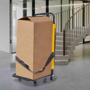 Electric Stair Climbing Hand Truck 330.7lbs 880lb Capacity Heavy Duty Stair Climing Cart for Family Moving Warehouse Logistics Distribution, 130W, 31.5 * 18.7 * 45.67in, Aluminum Alloy