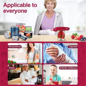 Electric Can Opener, Handheld One Touch Automatic Can Openers Fit Different Can Sizes and Shape with No Sharp Edges for Kitchen, Kitchen Gadgets for Senior with Arthritis