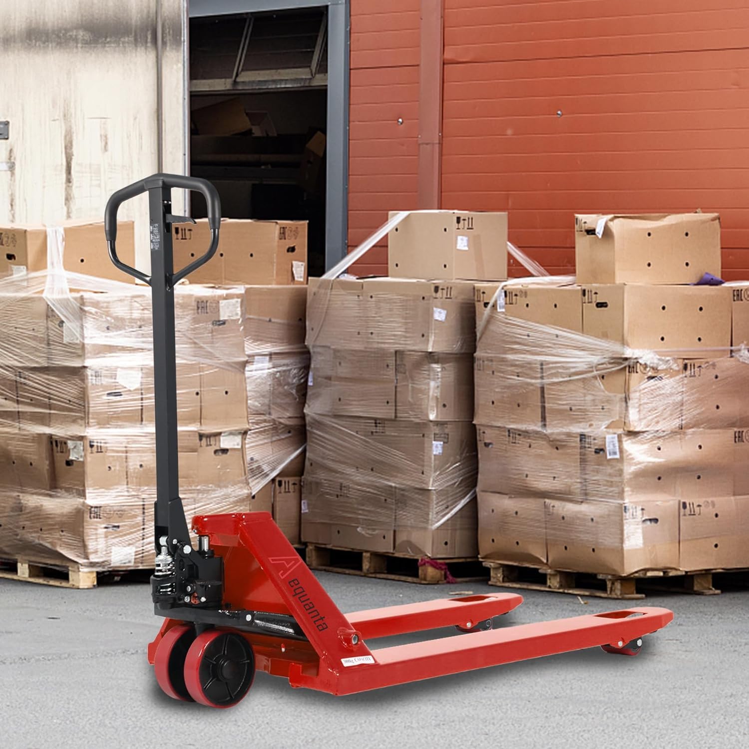 Aequanta Pallet Jack 5500 Lbs Capacity, 27" W x 48" L Forks, Heavy-Duty Manual Hand Pallet Truck