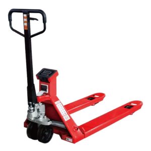 JIN YANG HU Scale Pallet Jack 5500lbs Load Capacity Manual Pallet Truck Jack with Weight Scale Hydraulic Jack Stacker with Printing Function(48" X27" Forks)