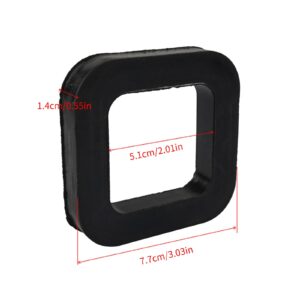 3Pcs/6Pcs Pads Hitch Receiver Pad for 2In Mounts Provide Cushion Reduce Rattle and Eliminate Noise Rubber Cushion Receiver and Mount Noise Reduction