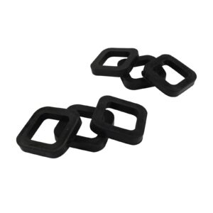 3Pcs/6Pcs Pads Hitch Receiver Pad for 2In Mounts Provide Cushion Reduce Rattle and Eliminate Noise Rubber Cushion Receiver and Mount Noise Reduction