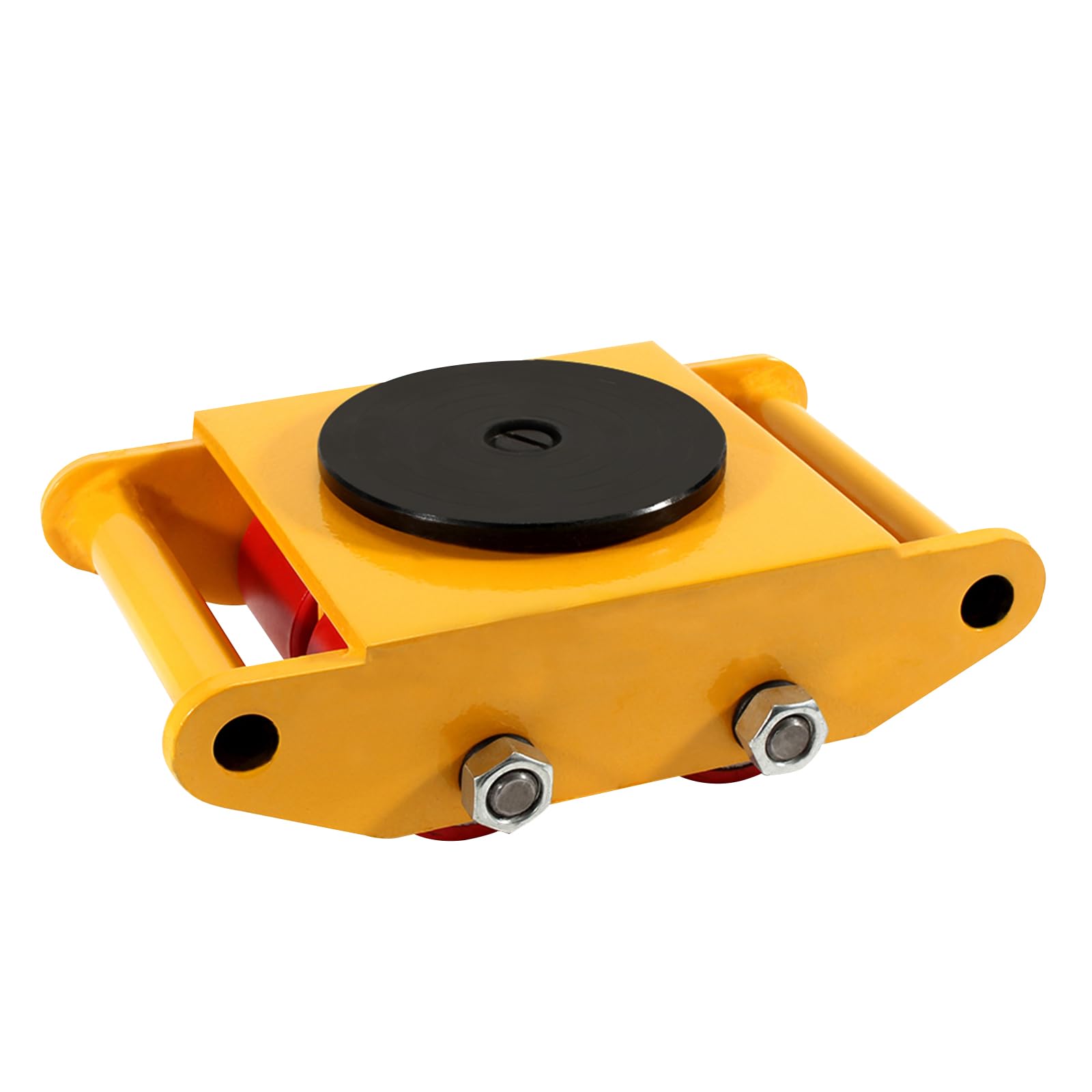 Dolly Skate Roller, 6T Industrial Mover Machinery Moving Skate with 360°Rotation Cap and 4 Rollers Heavy Duty Dolly Skates for Moving Equipment