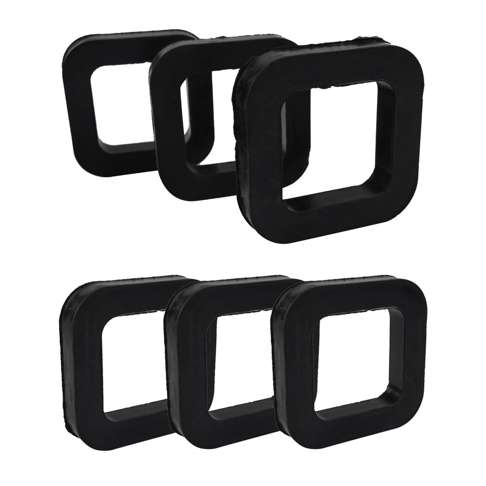 3Pcs/6Pcs Pads Hitch Receiver Pad for 2In Mounts Provide Cushion Reduce Rattle and Eliminate Noise Rubber Cushion Receiver and Mount Noise Reduction