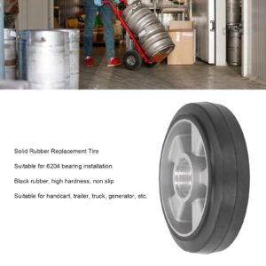 Rubber Replacement Tire, High Hardness 6204 Bearing Installation Truck Load Wheel for Handcraft Forklift Trailer