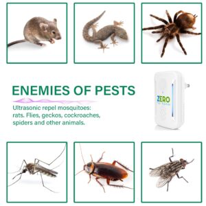 2024 Upgraded Version Ultrasonic Repeller Pest & Insect Repeller, Ultrasonic Repellent for Roach, Rodent, Mouse, Bugs, Mosquito, Mice, Spider, Ant,3 Mode Switching,6 Packs