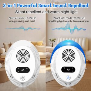 Seozio Ultrasonic Pest & Insect Repeller Indoor, Mouse Repellent, Pest Control, Pest Repellent for Home,Kitchen, Office, Warehouse, Hotel 6 Packs