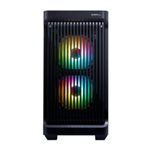 G.SKILL LT1 mATX Case with Tempered Glass Side Panel, Front Grill for Optimized Airflow - Black (GC-TKGW1-LT1)