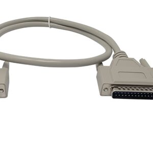 Your Cable Store 3 Foot DB25 25 Pin Serial Port Cable Male/Female RS232