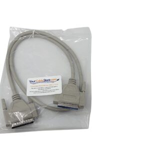 Your Cable Store 3 Foot DB25 25 Pin Serial Port Cable Male/Female RS232