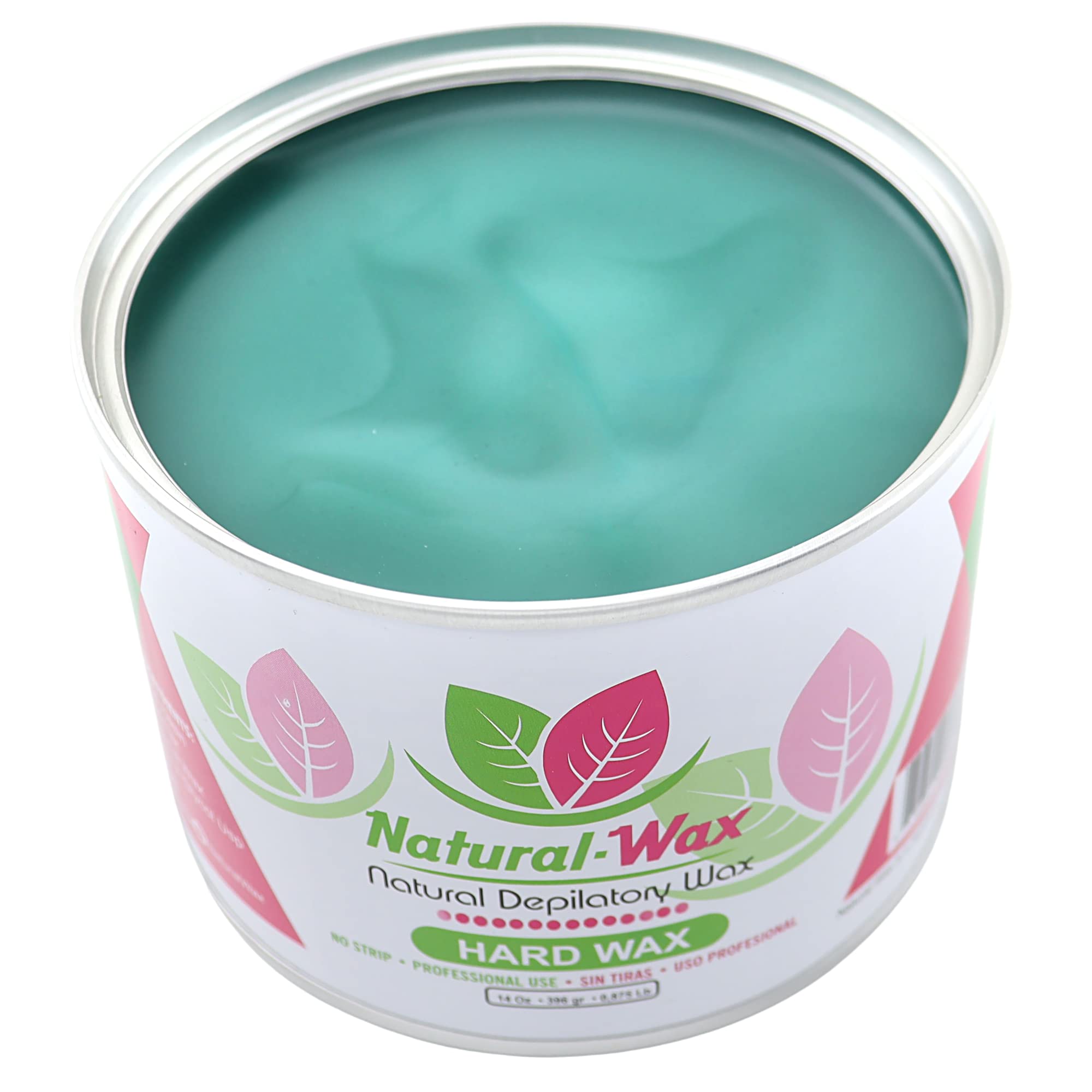 Natural Wax Depilatory Hard Wax - Professional Use 100% Organic Moisturizer - Hair Removal - Ideal for Small Areas and Sensitive Skin (14 oz)