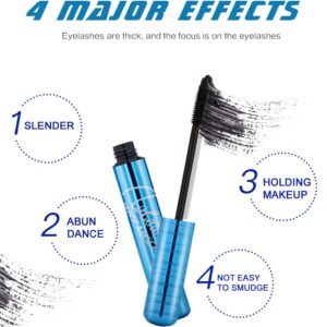 Mascara for Older Women, Mascara for Seniors with Thinning Lashes Waterproof Mascara Black Volume and Length, Hypoallergenic Mascara for Sensitive Eyes for Mature Women (1 Pack)