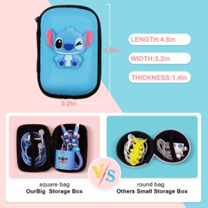 DIY Protector Stitch Set,Data Cable 20W USB Charger Data Line Earphone Cartoon Decoration Wire Saver Protector Compatible for iPhone 11 12 13 Plus Max Series (Stitch)