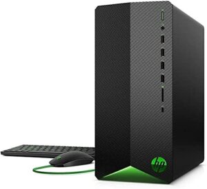 hp 2022 pavilion tg01 gaming desktop - amd ryzen 5 5600g 6-core cpu - 4gb nvidia gtx 1650 super - 32gb ddr4-1tb nvme ssd + 2tb hdd - wifi bluetooth rj45 - windows 10 pro w/ 32gb usb