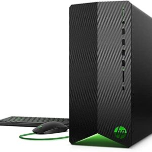 HP 2022 Pavilion TG01 Gaming Desktop - AMD Ryzen 5 5600G 6-Core CPU - 4GB Nvidia GTX 1650 Super - 32GB DDR4-1TB NVMe SSD + 2TB HDD - WiFi Bluetooth RJ45 - Windows 10 Pro w/ 32GB USB