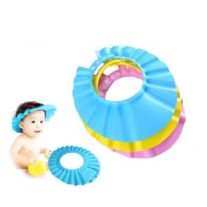 Baby Bath Soft Cap Adjustable Soft Bath Cap Shampoo Protection Products for Baby Kids Child Shower 3PCS