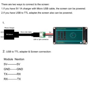 Ferwooh English Nextion Enhanced 2.4'' HMI USART UART Serial TFT Touch Display Module Screen Panel (NX3224K024)