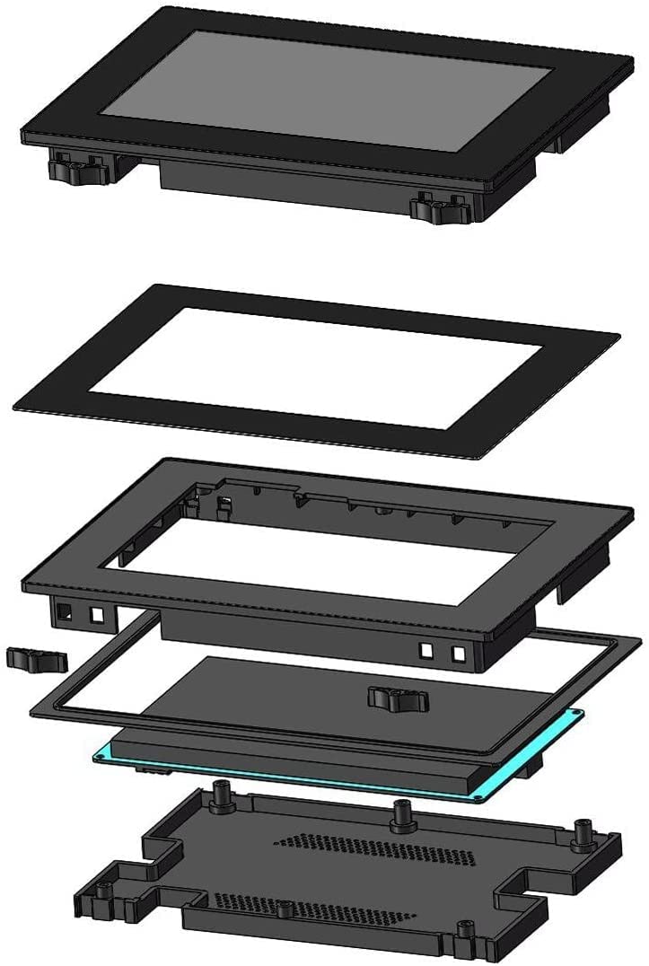 Ferwooh 7.0" Nextion Enhanced HMI USART UART Serial TFT LCD Module Display Resistive Touch Panel Touchscreen with Enclosure