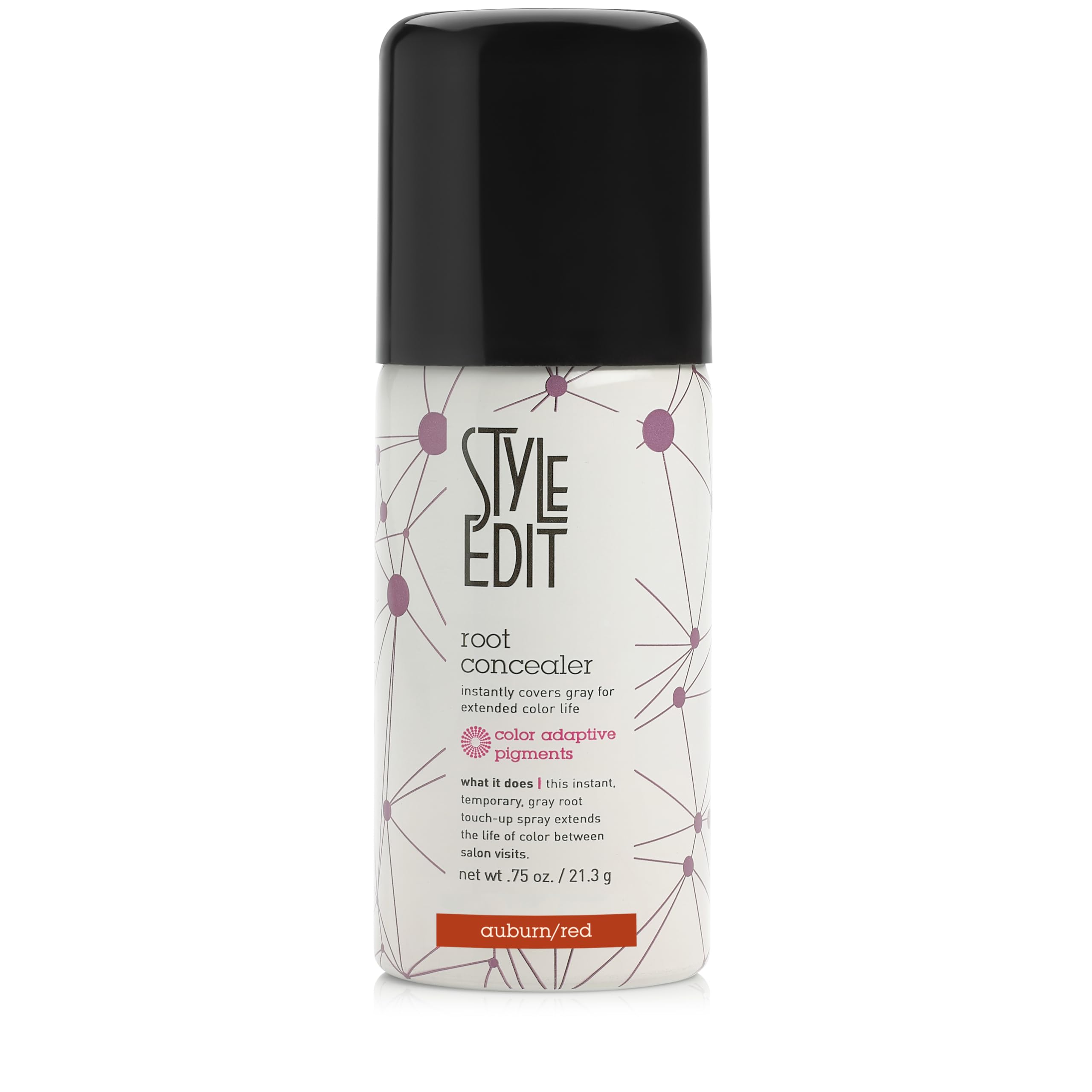 Root Touch Up Spray for Auburn Red Hair by Style Edit | Gray Hair Coverage and Temporary Auburn Red Hair Dye | 0.75 oz. Travel Size