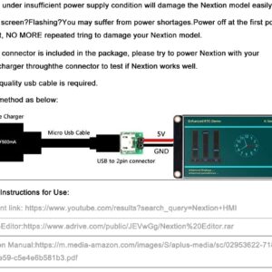 Ferwooh English Nextion Enhanced 2.4'' HMI USART UART Serial TFT Touch Display Module Screen Panel (NX3224K024)